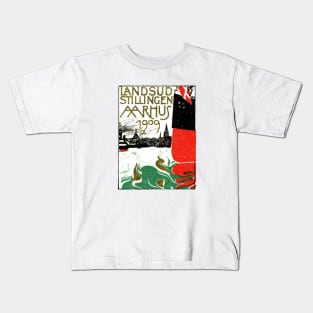 1909 Arhus Denmark Exposition Kids T-Shirt